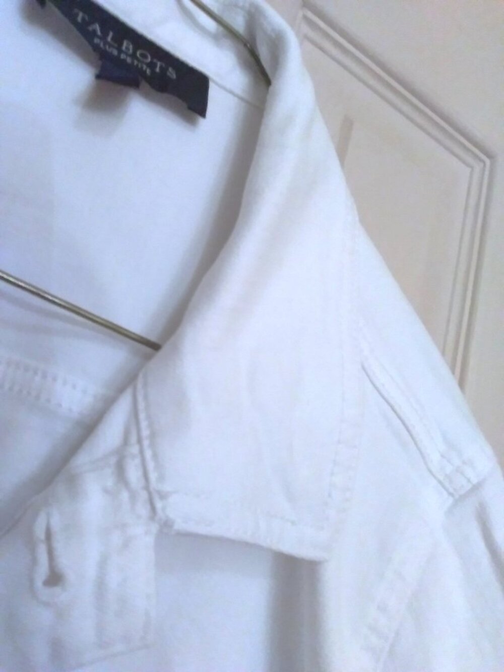 Talbots Plus Petite White Jean Jacket - Picture 10 of 13